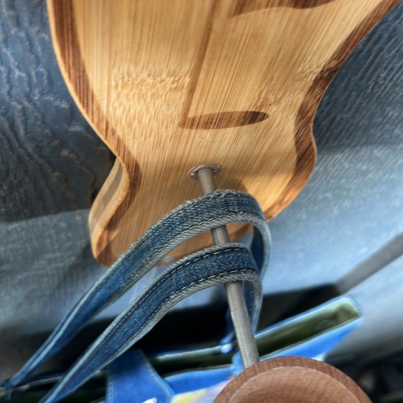 Tote bag with denim straps! GUC - Picture 3 of 8